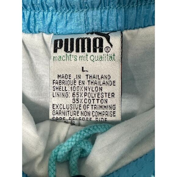 Vintage PUMA Swish Blue Lined Windsuit Jacket & Pants Women's Large - Picture 13 of 13